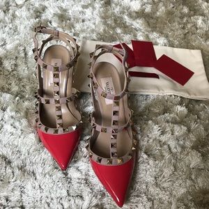 Valentino Garavani Red Patent Heels